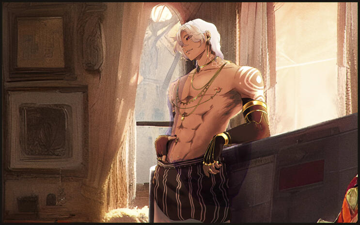 Halfbody + Complex Background